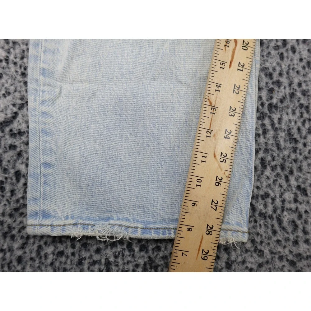 Abercrombie & Fitch 90s Relaxed Jean Womens 33/16S Light Wash High Rise Blue